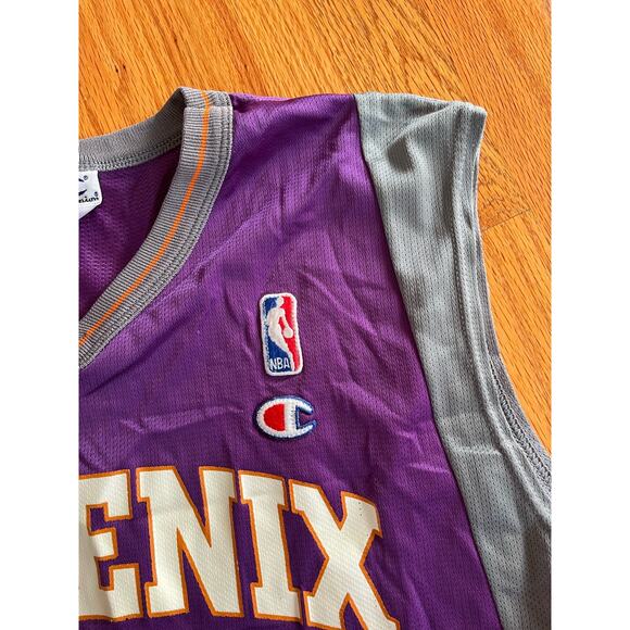 Original Phoenix Sun Champion‎ Jersey Medium Anfernee Penny Hardaway Pe-Owned - Picture 5 of 6